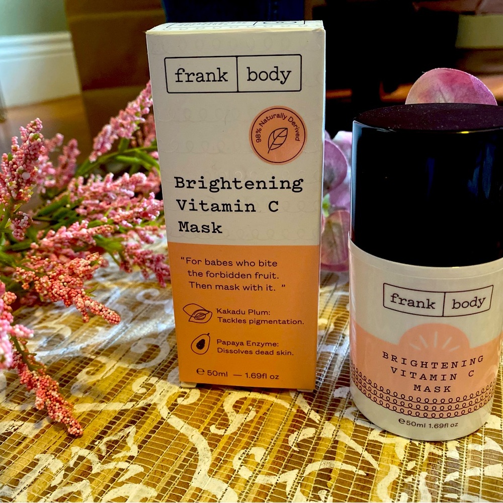 Frank body brightening, vitamin C, mask